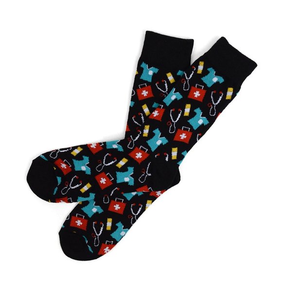 Men's Doctor/Nurse Novelty Socks - Picture 3 of 3